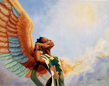 377x299 Five Radical Ways To Put The Black In Black Friday - Black Angel Painting