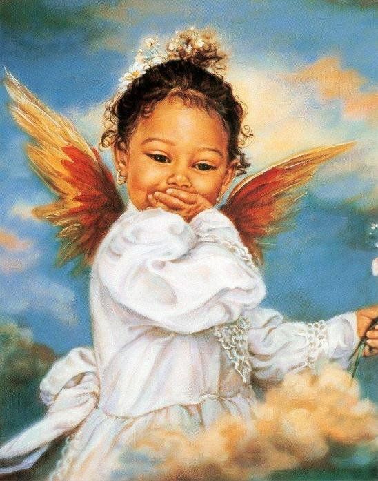 548x698 Mis Laminas Para Decoupage Angel, Angeles And Fairy - Black Angel Painting