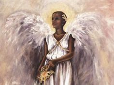 236x177 Black Art Pictures Religious - Black Angel Painting