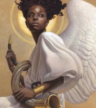 383x430 Black Angel Black Girls Rock Black Angels, Angel - Black Angel Painting