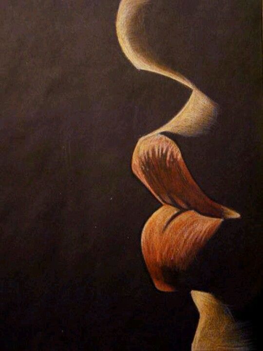540x720 The Way Our Lips Curve! Sexiest Feature Art - Black Art Painting