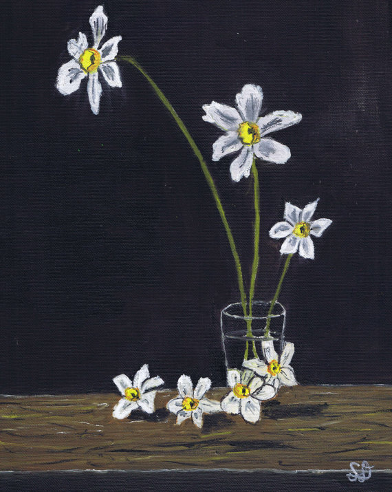 570x715 Samdoumart - Black Background Painting