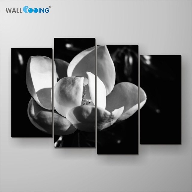 640x640 Canvas Painting Tableau Decoration Murale Salon Black Background - Black Background Painting