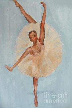 236x354 Black Ballerina Painting By Nicu Alina - Black Ballerina Painting
