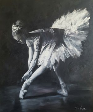 300x360 Photos Black And White Paintin, - Black Ballerina Painting
