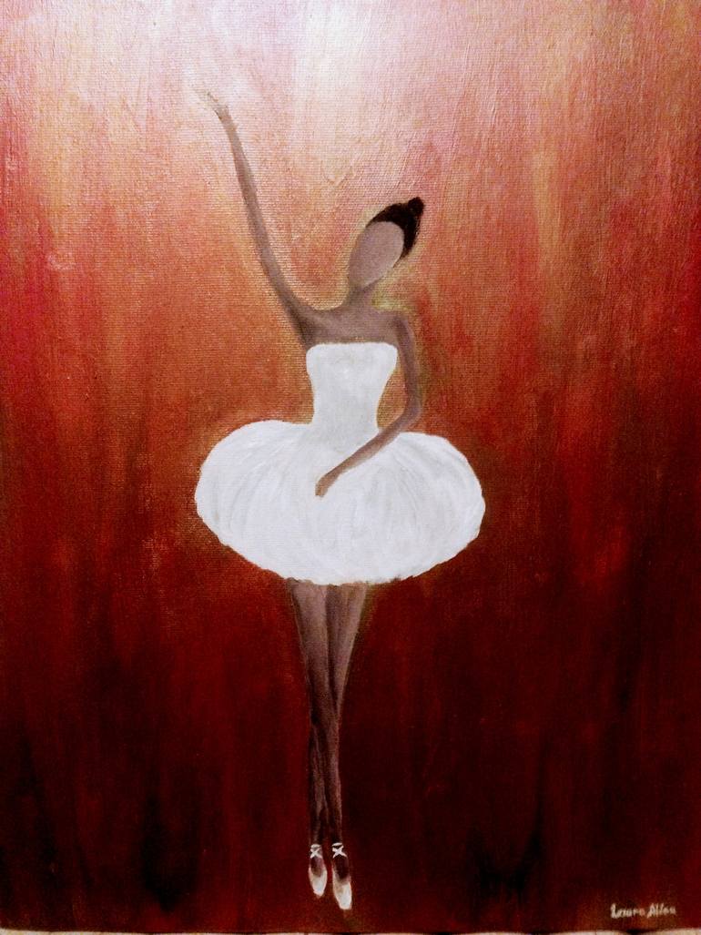 770x1027 Saatchi Art Black Ballerina Painting By Aldea Laura - Black Ballerina Painting