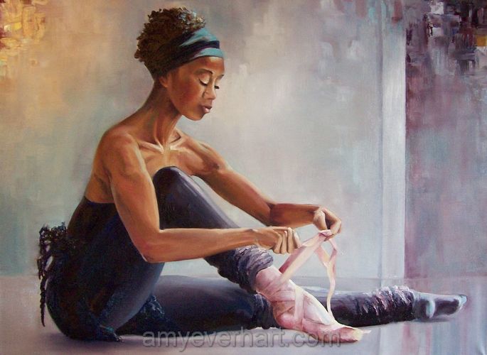 685x500 Black Ballerina - Black Ballerina Painting