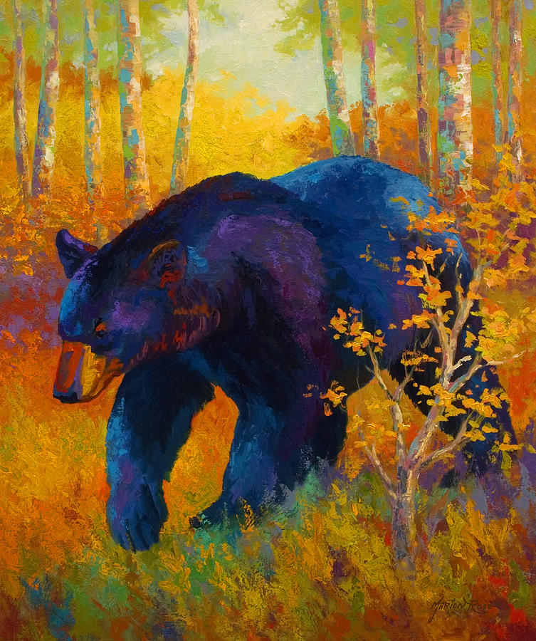 753x900 In To Spring - Black Bear Painting