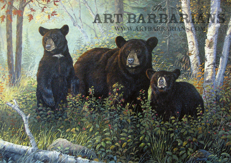 750x530 Wildlife Art Prints Plus Original Paintings With A Wide Selection - Black Bear Painting