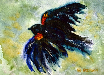 425x308 Blackbird Festival - Black Bird Painting