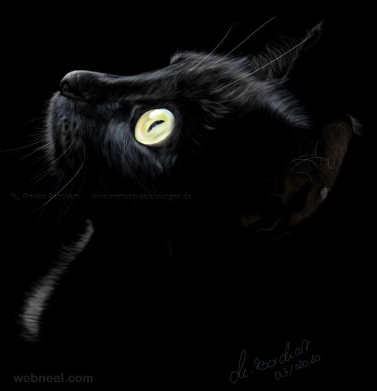 750x778 Black Cat Painting 24 - Black Cat Painting