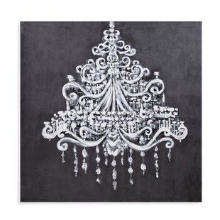 310x310 Chandelier Painting On Canvas Wayfair - Black Chandelier Painting