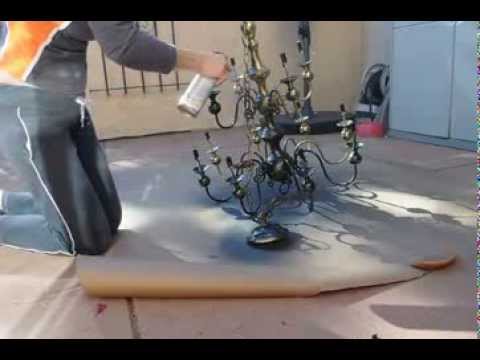 480x360 Chandelier Spray Paint 001 - Black Chandelier Painting