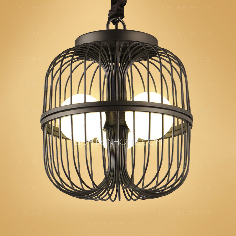 800x800 Designer Black Painting Birdcage Chandelier Wrought Iron - Black Chandelier Painting