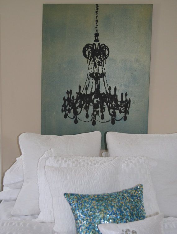 570x752 Image Result For Chandelier Silhouette Painting Airbnb - Black Chandelier Painting