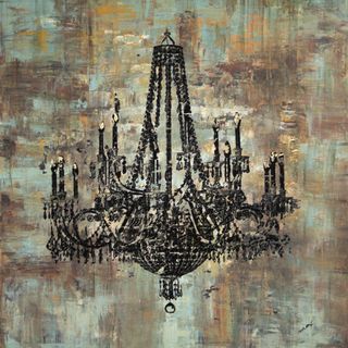 320x320 Art In Style - Black Chandelier Painting