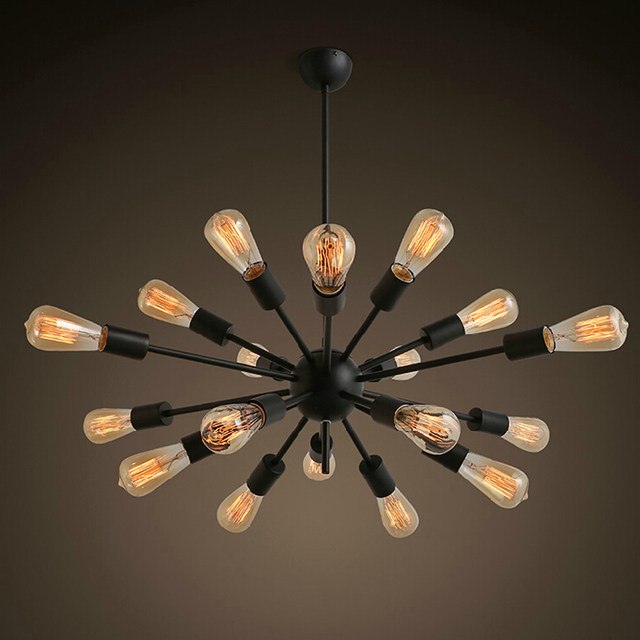 640x640 Online Shop Free Shipping Vintage Retro Sputnik Chandeliers 18 - Black Chandelier Painting