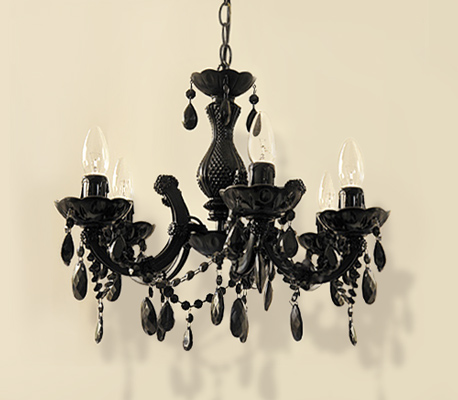 458x400 Spray Painting A Dining Room Chandelier - Black Chandelier Painting