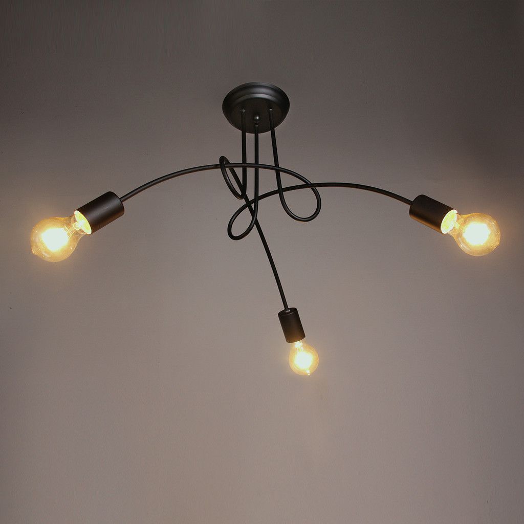 1024x1024 Unitary Brand Vintage Barn Black Chandelier Max 180w With 3 Lights - Black Chandelier Painting