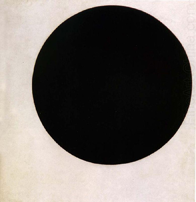 400x411 Black Circle By Kazimir Malevich - Black Circle Painting