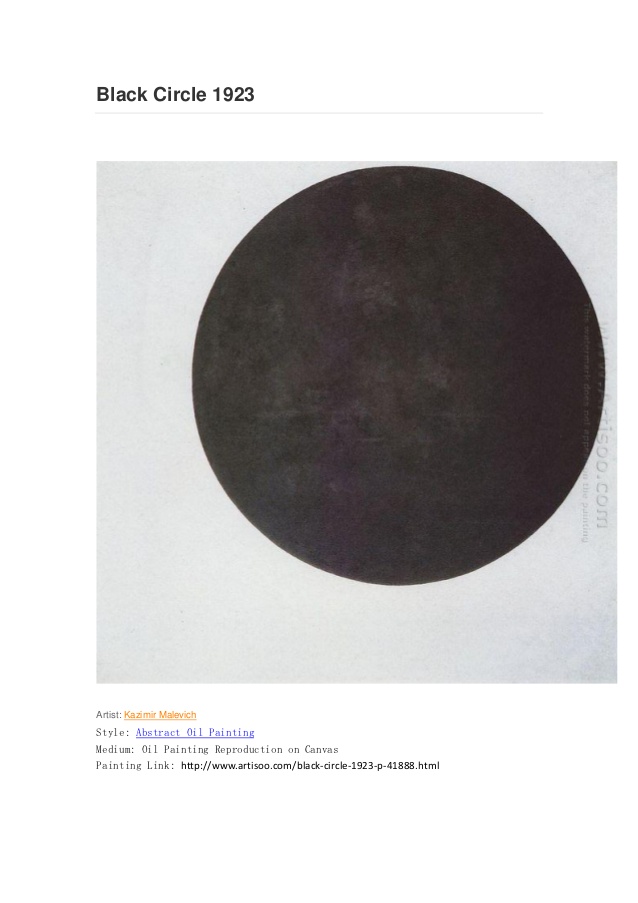 638x903 Black Circle 1923 Abstract Oil Painting On Artisoo - Black Circle Painting