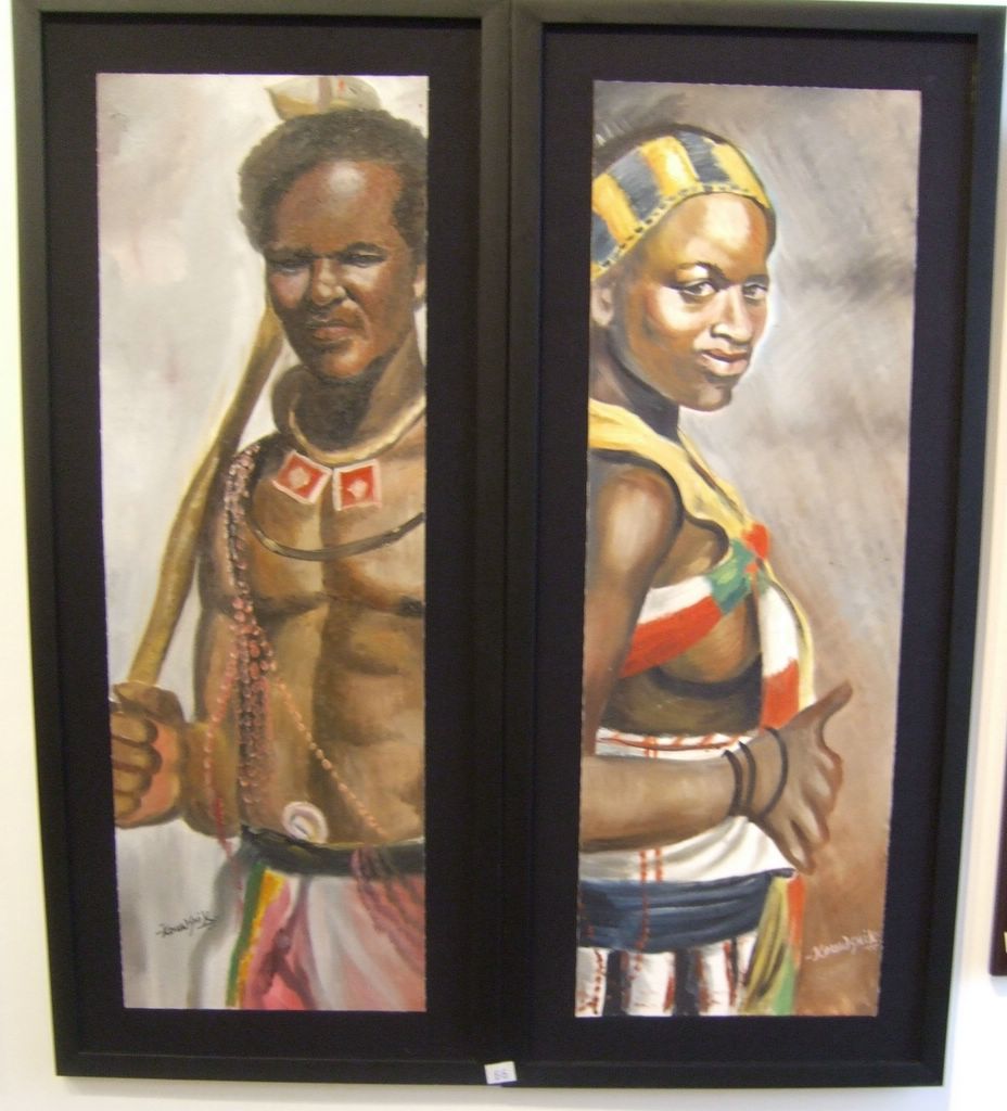 928x1024 Colourful Thoughts - Black Couple Painting