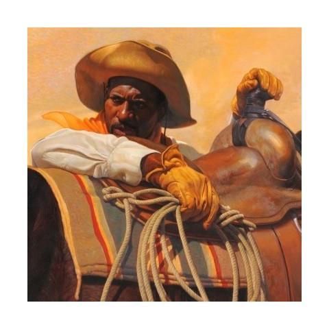 480x480 Black Cowboy Art Prints, Gifts And Collectibles The Black Art Depot - Black Cowboy Painting