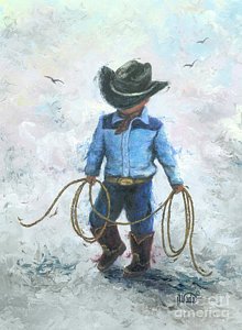 220x300 Black Cowboy Paintings Fine Art America - Black Cowboy Painting