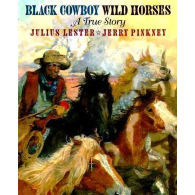 390x390 Black Cowboy, Wild Horses By Julius Lester - Black Cowboy Painting