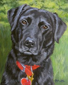 236x295 74 Best My Custom Pet Portrait Paintings Images - Black Dog Painting