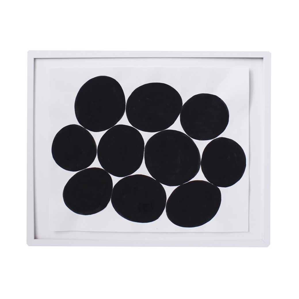 1039x1039 Abstract Black Dot Painting - Black Dot Painting