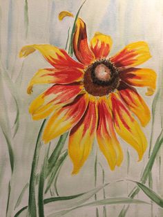 236x314 Rudbeckia - Black Eyed Susan Painting