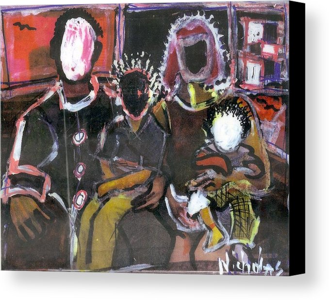 678x619 Black Family Canvas Print Canvas Art By Nick Banks - Black Family Painting
