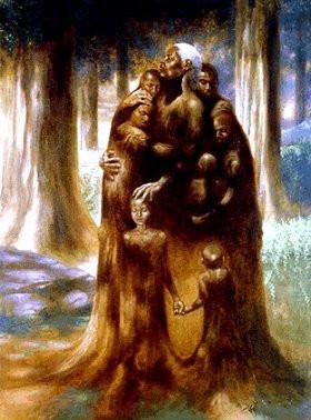 280x378 Family Tree By Kadir Nelson (Art Print) The Black Art Depot - Black Family Painting