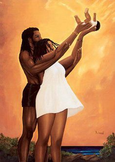 236x332 African American Love Black Art Of African American Friends - Black Family Painting