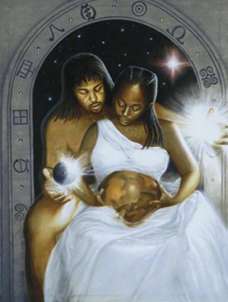 447x592 Black Love Art Black Romantic Art Art For Women - Black Family Painting