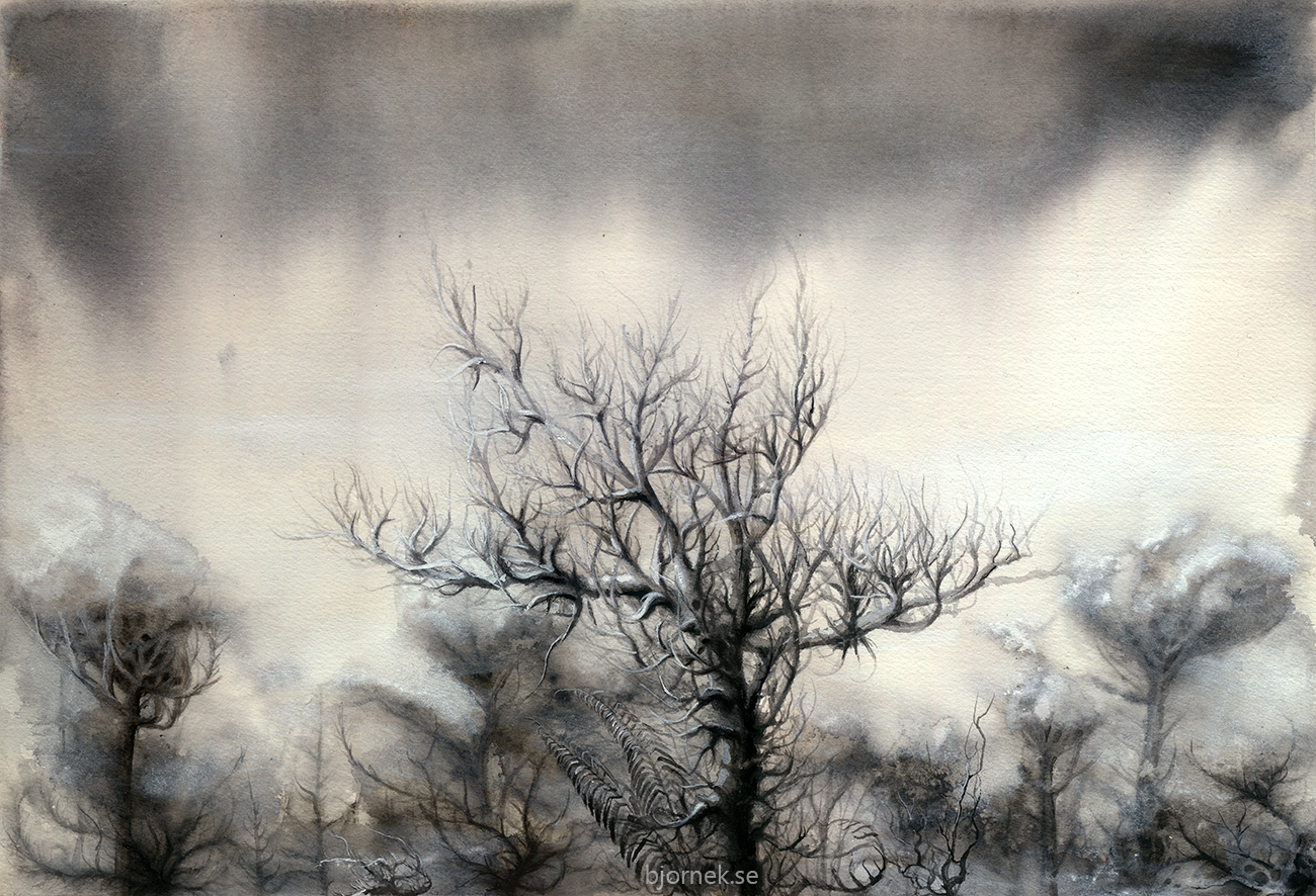 1300x886 The Black Forest Ek's Art - Black Forest Painting