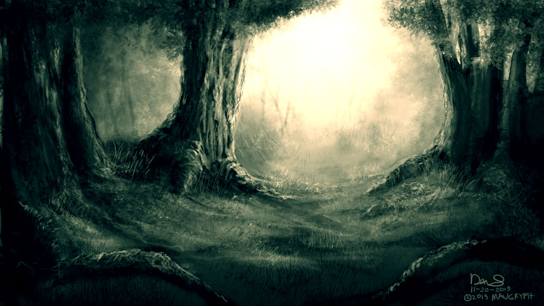 1100x619 Western Forest Maugryph - Black Forest Painting