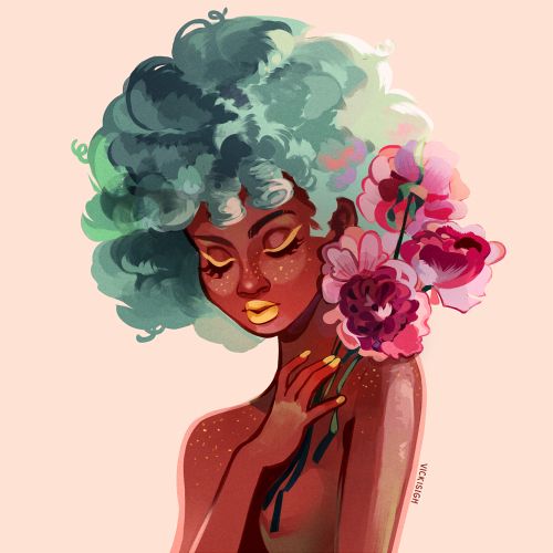 500x500 Loving With Life My Melanin Rocks! - Black Girl Painting