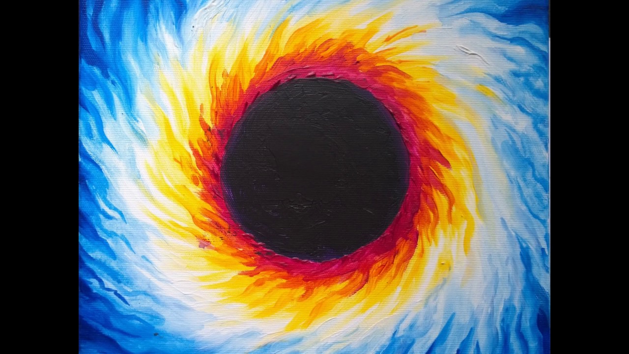1280x720 Black Hole Painting - Black Hole Painting