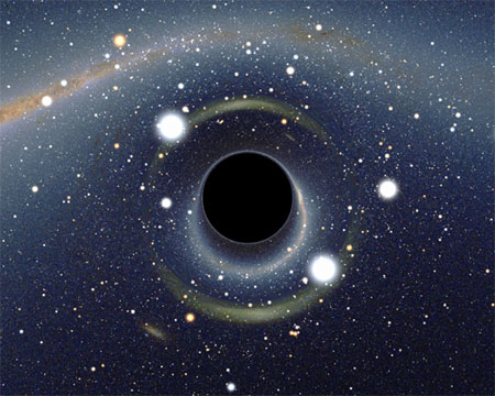 450x360 Researcher Says That Our Universe May Be Inside A Black Hole - Black Hole Painting