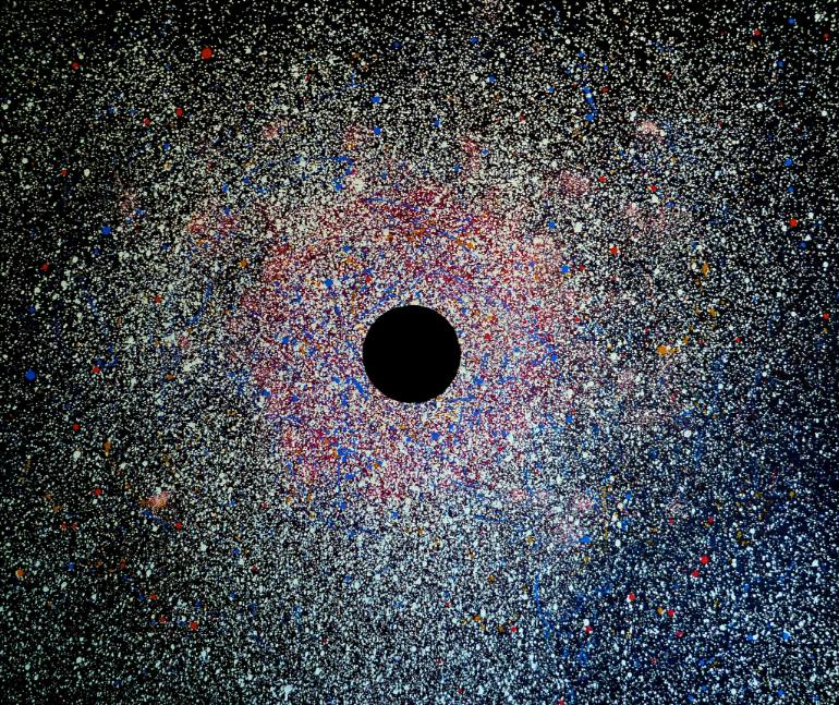 770x647 Saatchi Art Black Hole Painting By Leo Raudys - Black Hole Painting