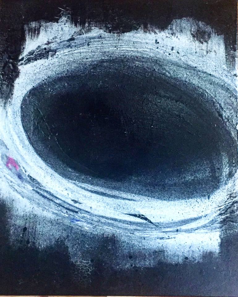 770x962 Saatchi Art Study Of A Black Hole Painting By Antonio De Pasquale - Black Hole Painting