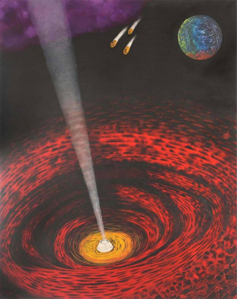 770x972 Saatchi Art The Black Hole Painting By Johann Hoerndlein - Black Hole Painting