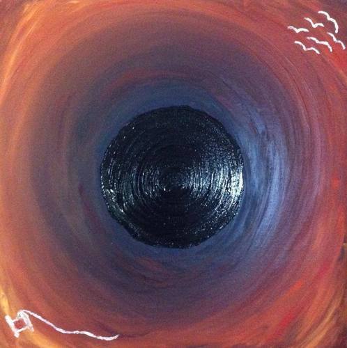 498x500 The Black Hole Canvas Painting Amp Old Memories Canvas Painting - Black Hole Painting