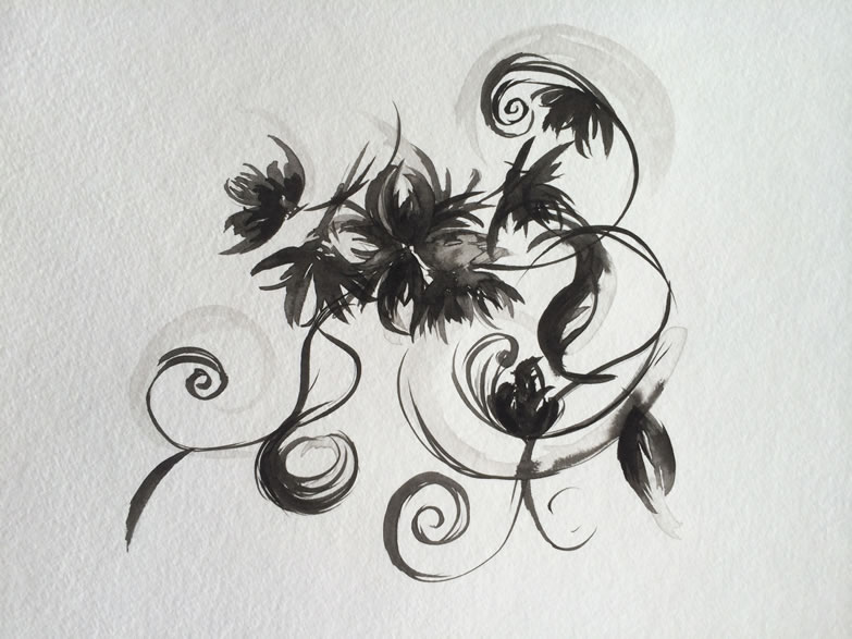 783x587 Painting With Fas Indian Drawing Ink By Fine Art Supplies - Black Ink Painting