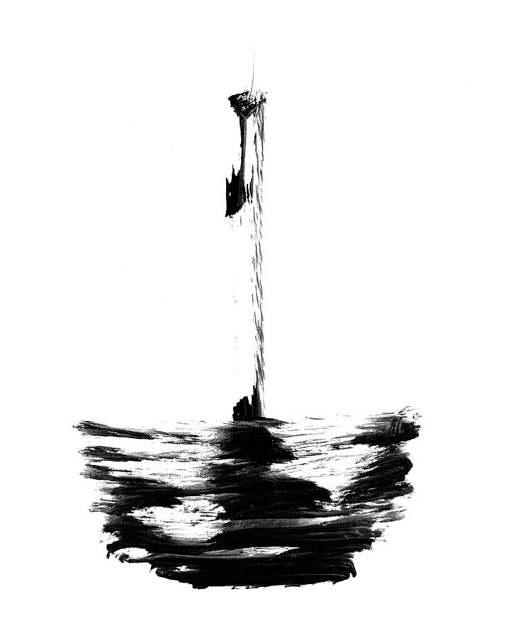 728x900 Sensitive China Ink Paintings 1 Painting By Arts Of Chet - Black Ink Painting