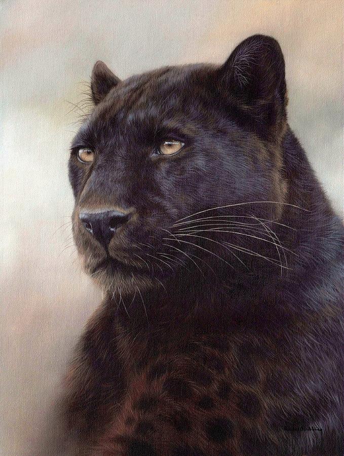 Black Jaguar Painting at PaintingValley.com | Explore collection of ...