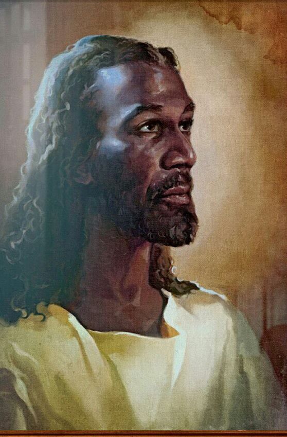 558x849 Jesus Hair Of Wool My Jesus That The White Man Introduced To Me - Black Jesus Painting