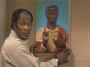 300x225 The Brief History Of Black Jesus In Hollywood - Black Jesus Painting